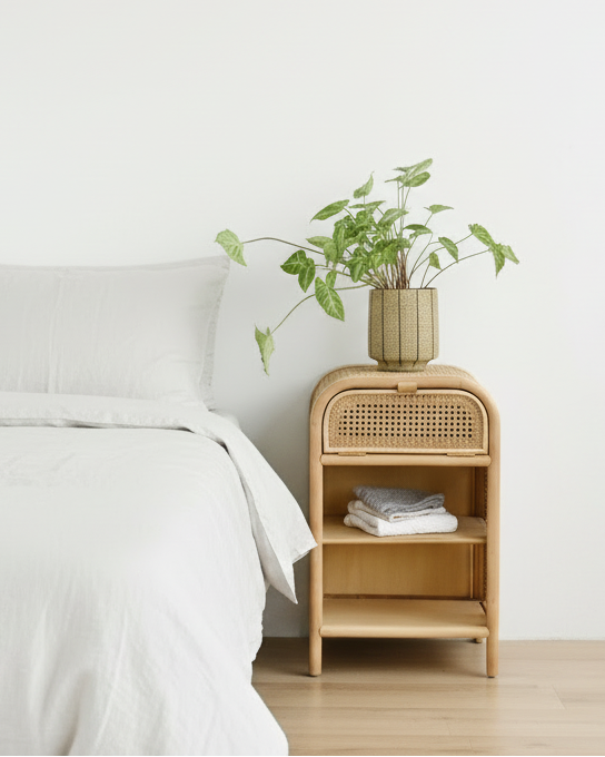 Patagonia Rattan Bedside Table