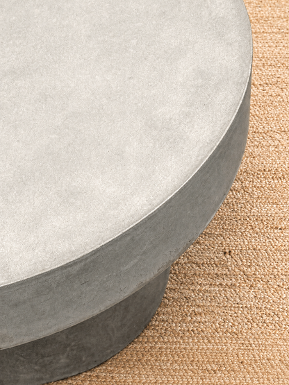 Pedestal Concrete Coffee Table - Grey