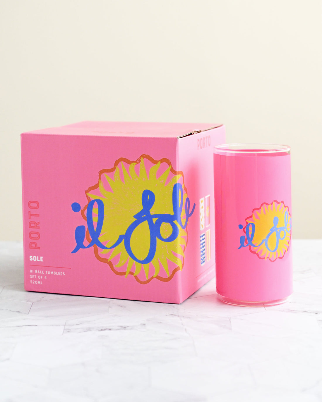 PortoSoleHiBallTumblers500ml-Setof4