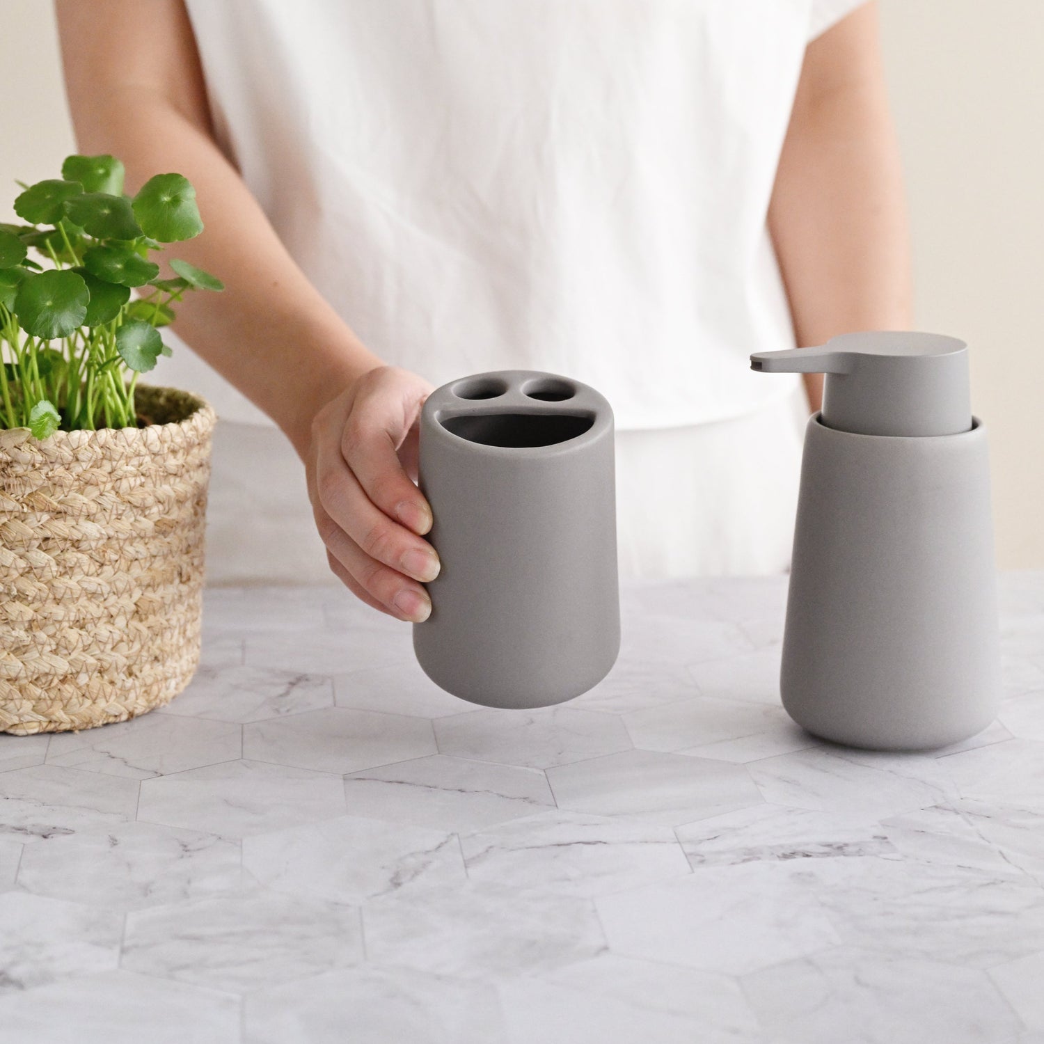 Porto Hudson Tooth Brush Holder - Grey
