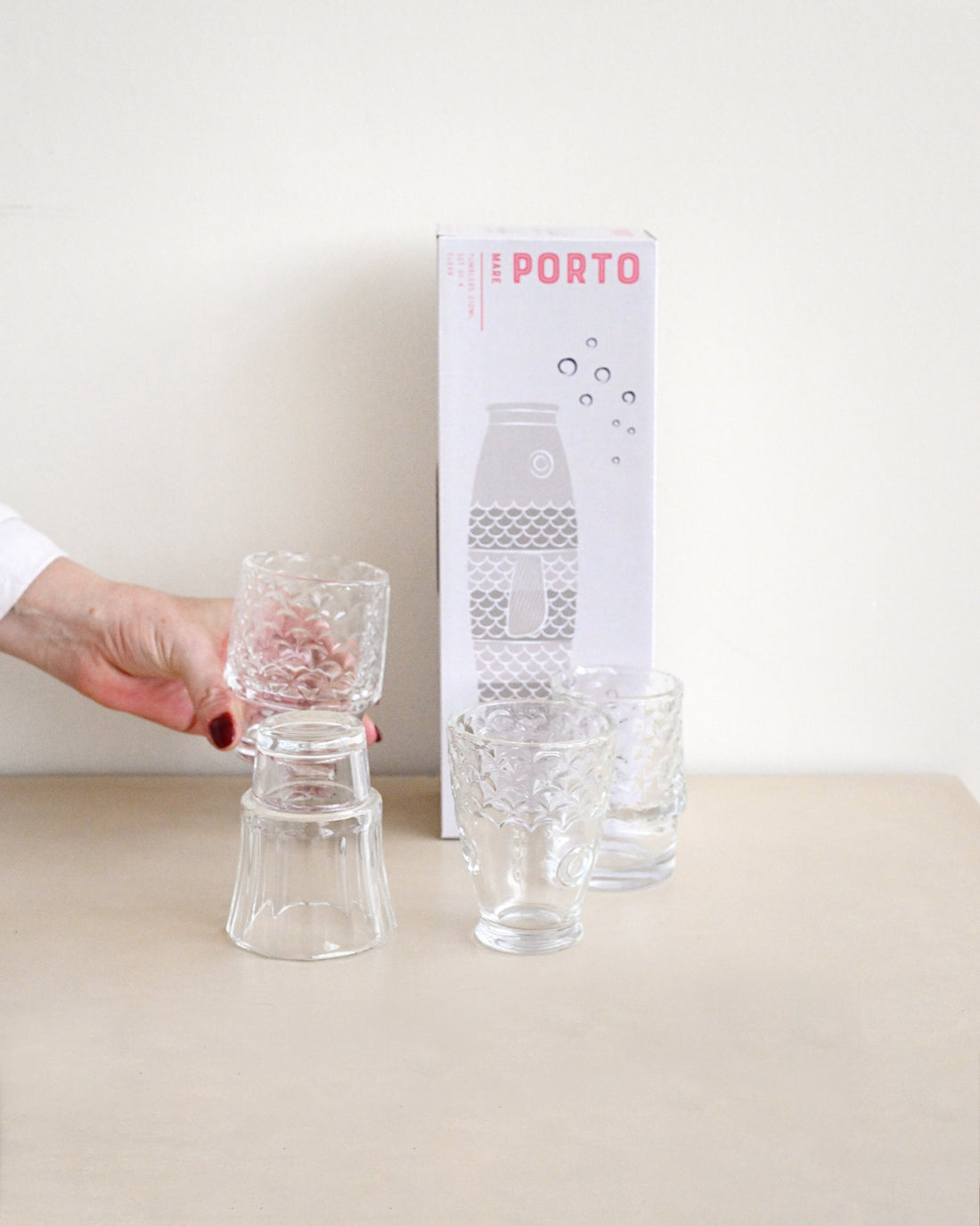 Porto Mare Clear Tumblers 210ml - Set of 4