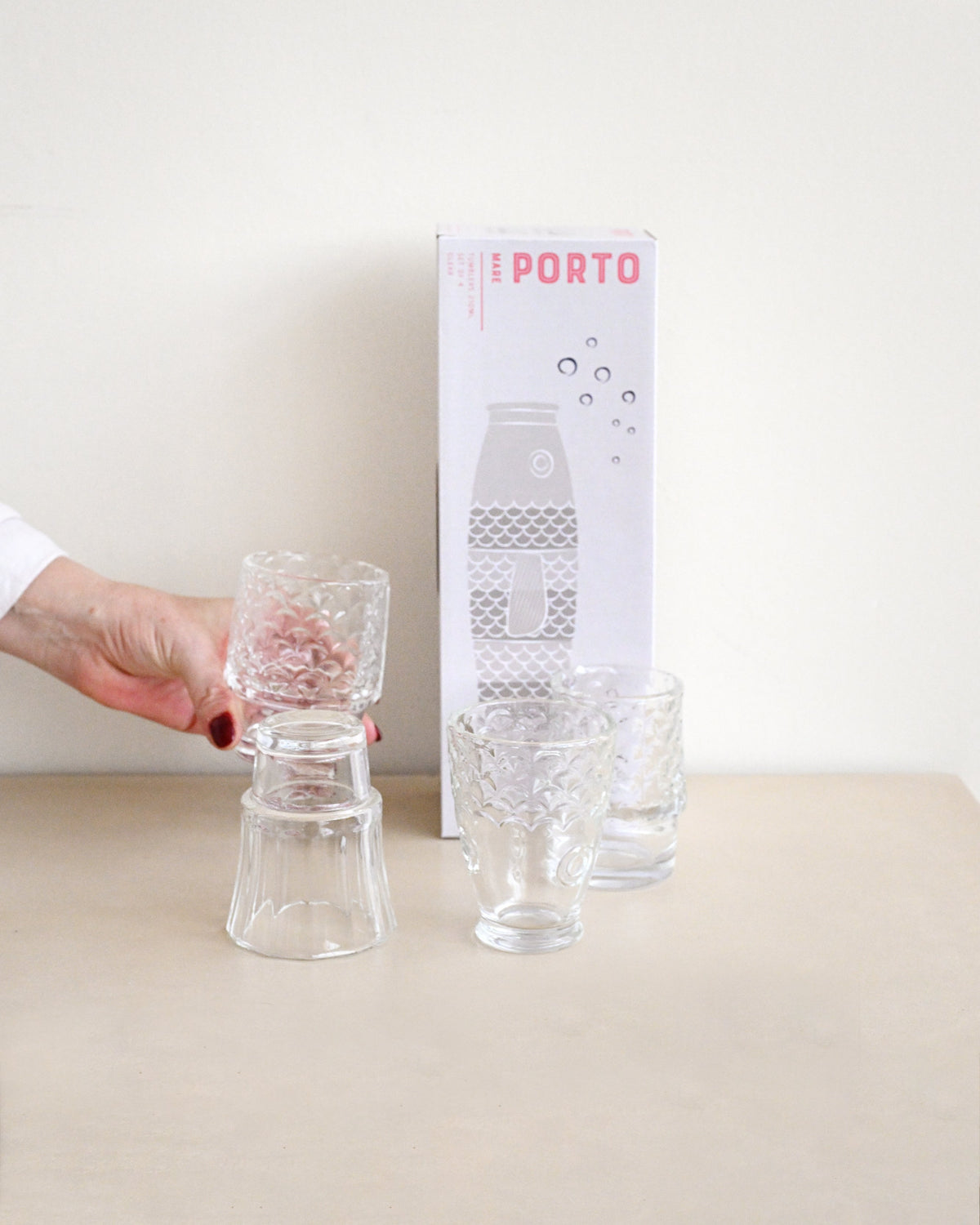 Porto Mare Clear Tumblers 210ml - Set of 4