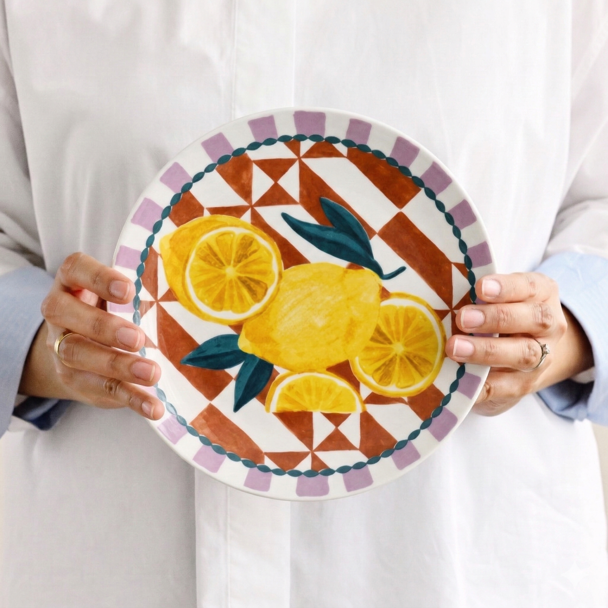 Porto Valentina Side Plate 20cm - Lemon