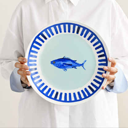 Porto Riviera Round Platter 30cm - Fish 