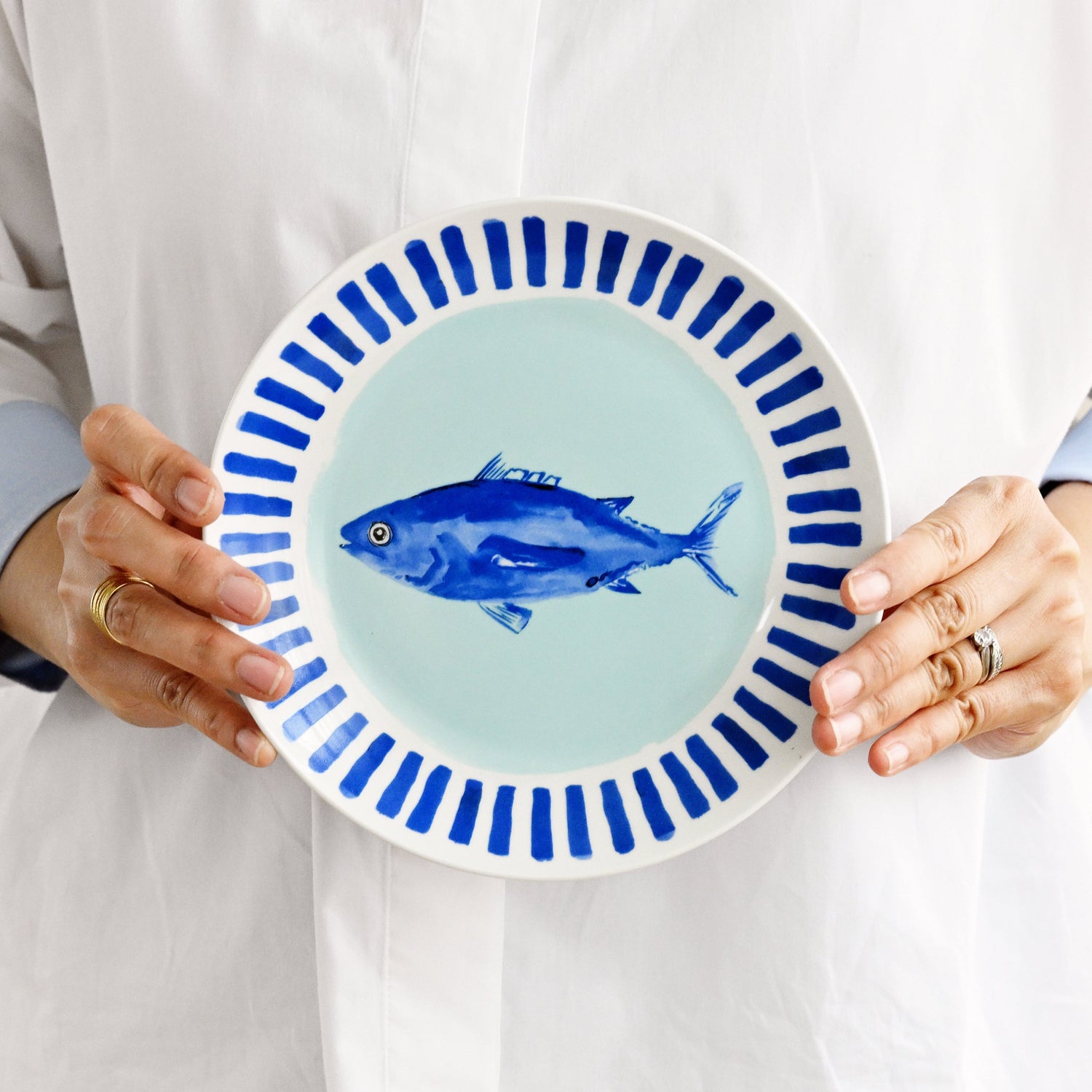 Porto Riviera Side Plate 20.5cm - Fish