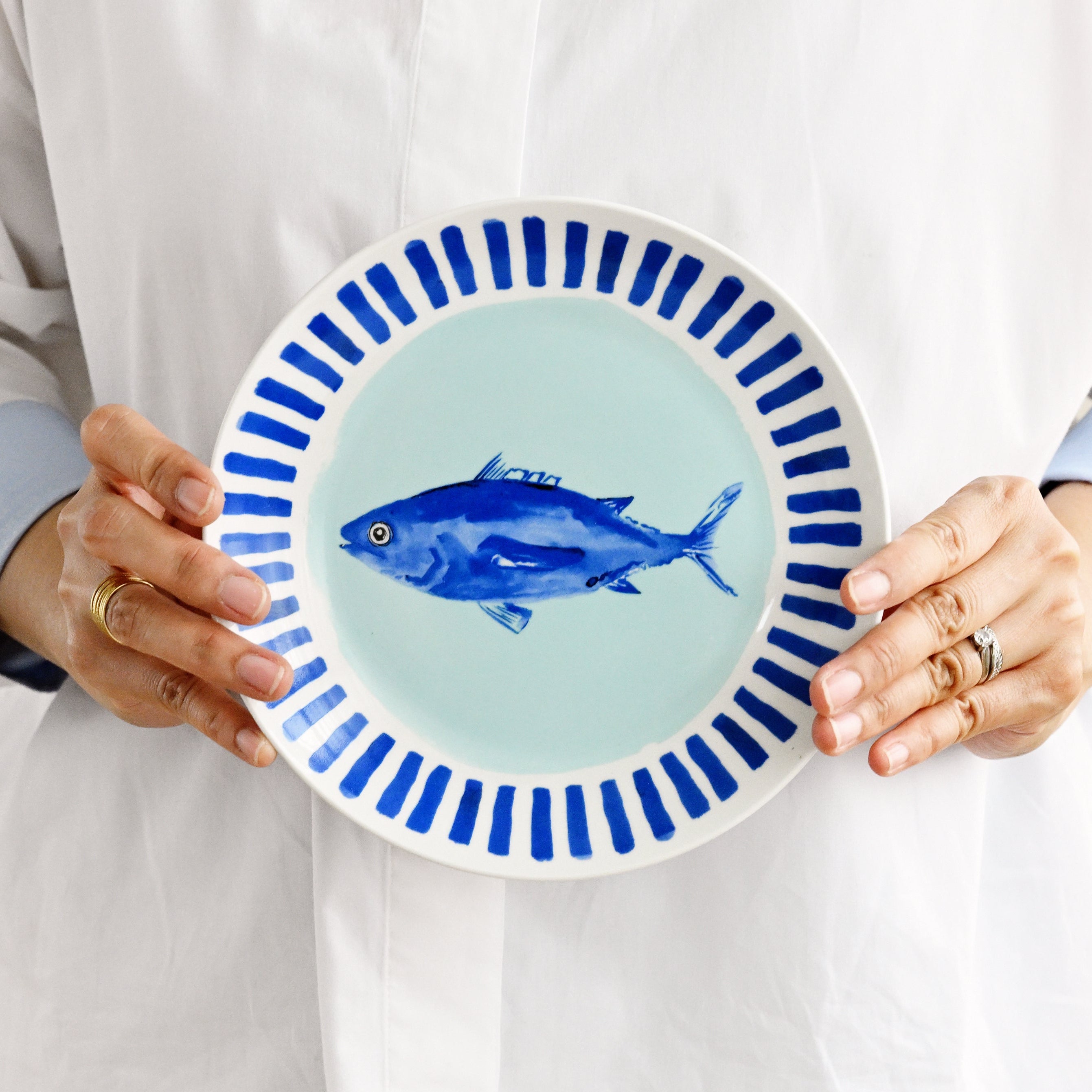 Porto Riviera Side Plate 20.5cm - Fish