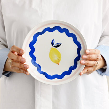 Porto Riviera Side Plate 20.5cm - Lemon 