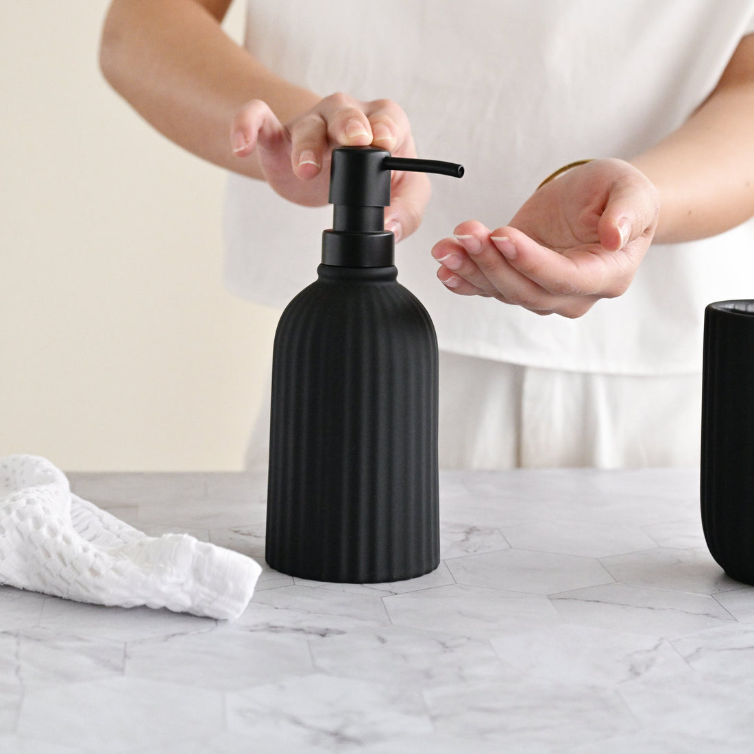 Porto Soho Soap Dispenser - Black