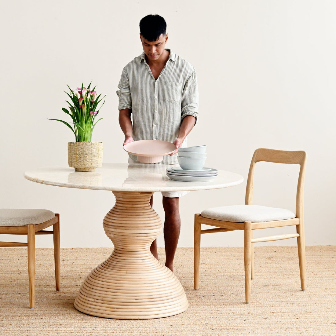 Portsea Blush Footed Cake Stand 1