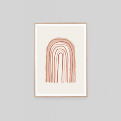 Rainbow Sketch 1 Blush Print