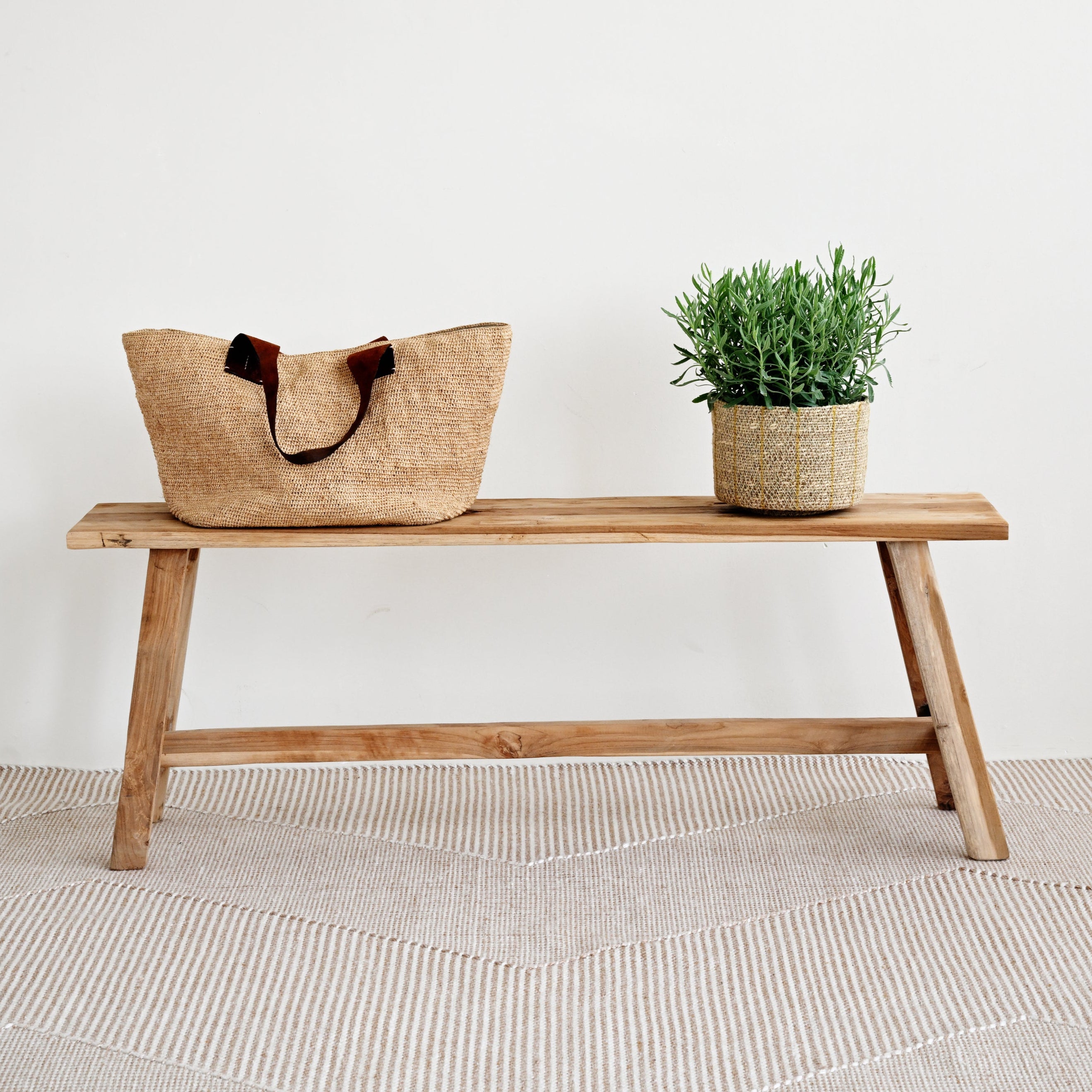 Reclaimed Teak Bench - Natural 9