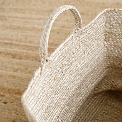 Rectangle Jute Storage Basket