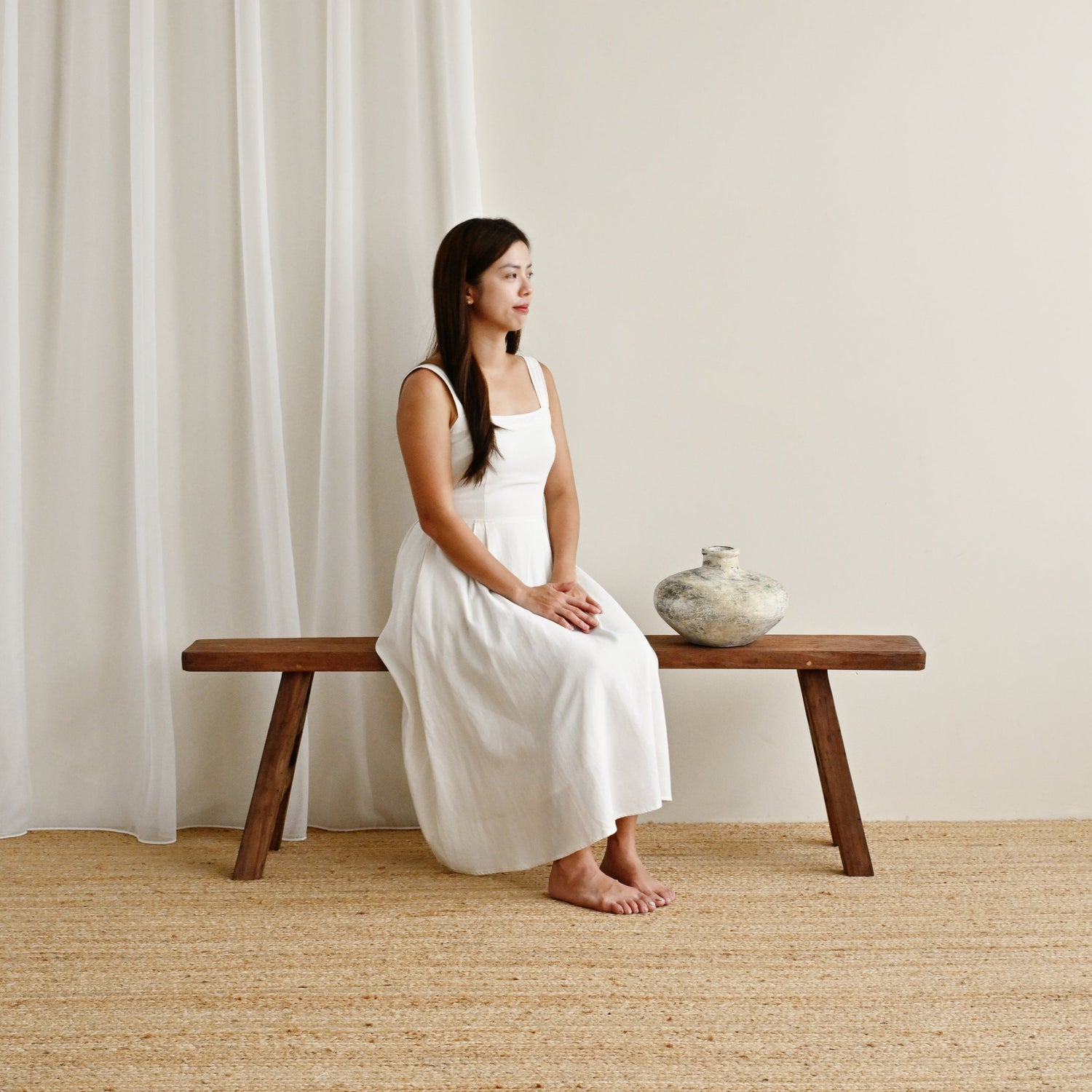 Recycled Teak Bench