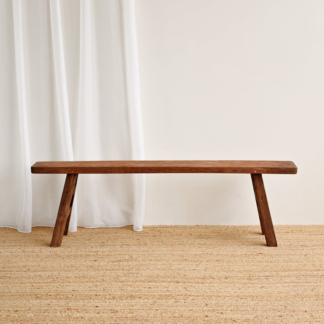 Recycled Teak Bench 1