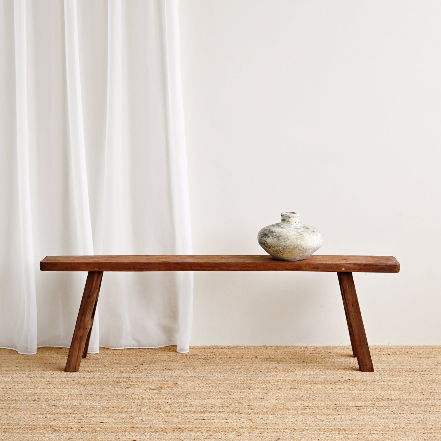 Recycled Teak Bench 2