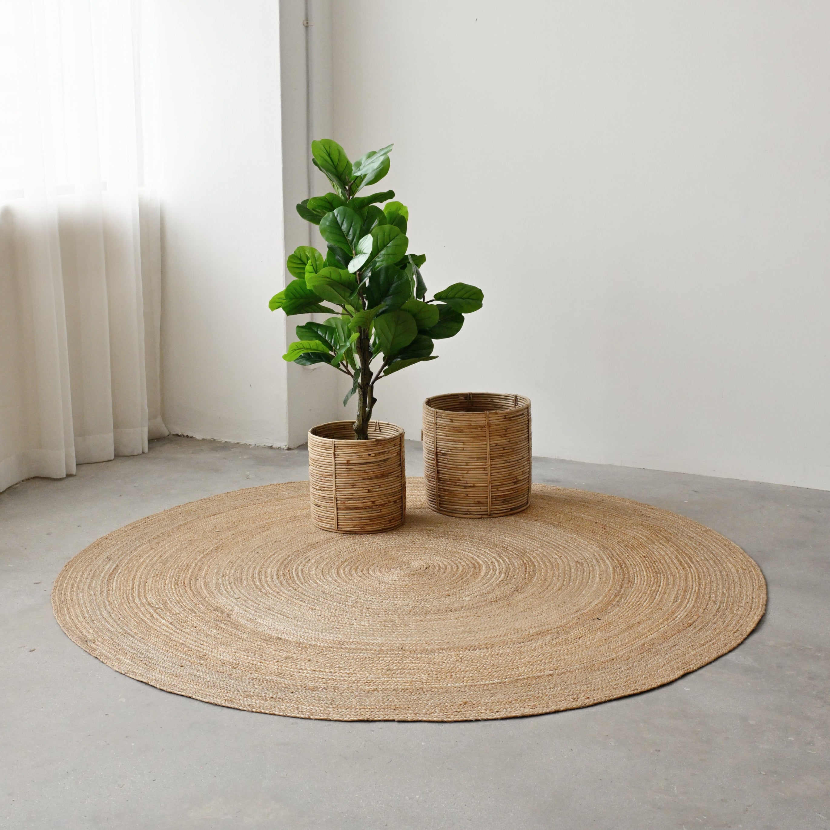 Round Jute Rug 1