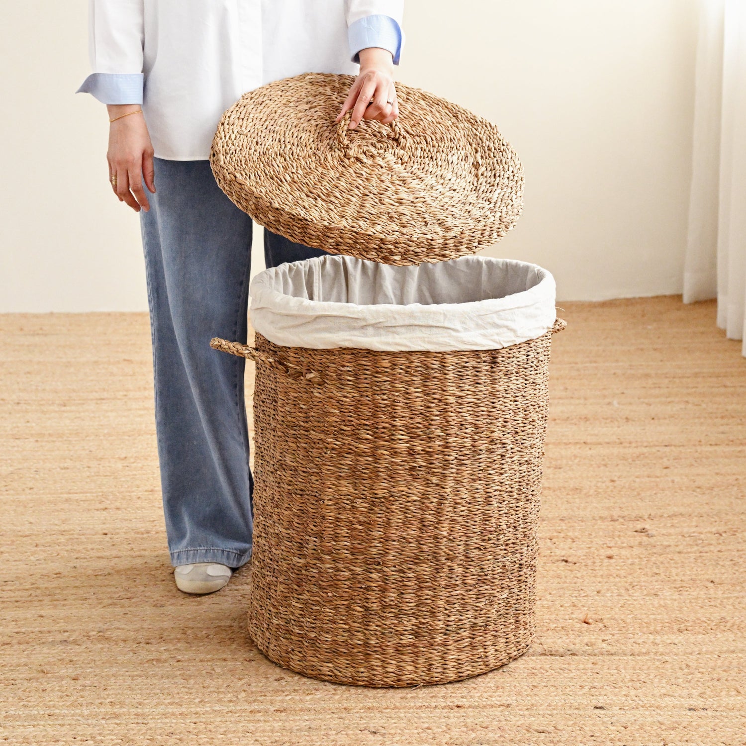 Round Laundry Basket 