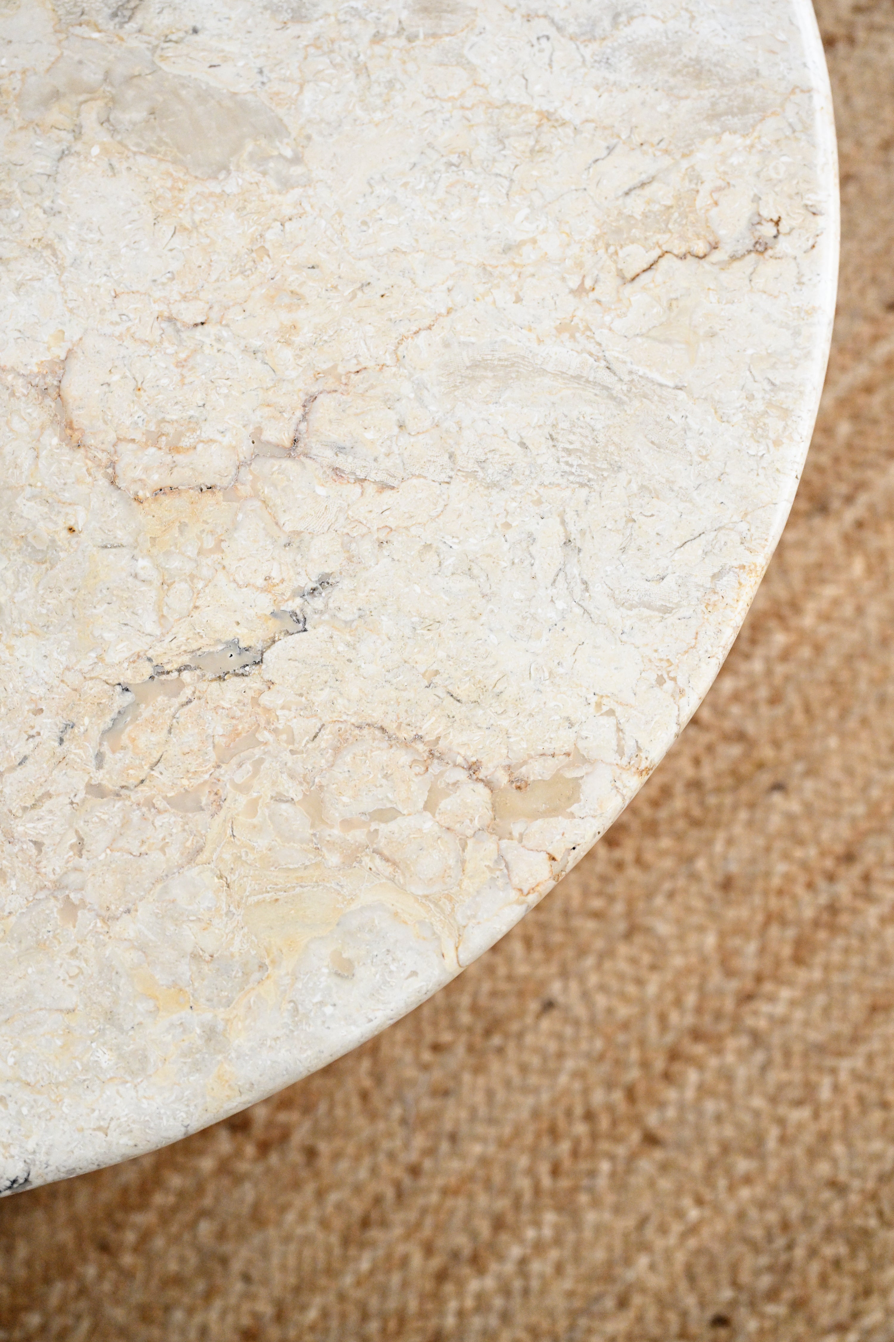 Round Marble Coffee Table - 70cm 3