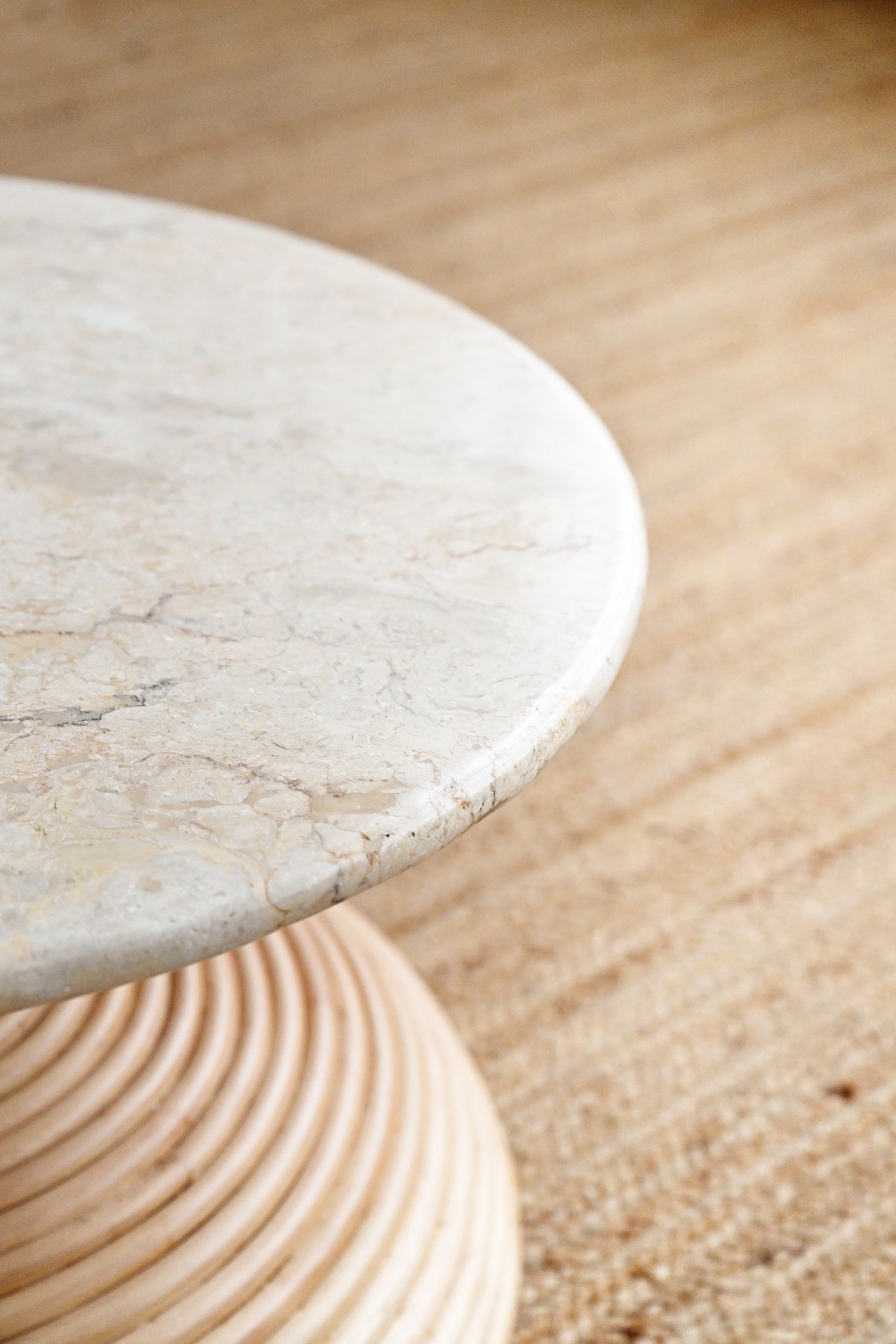 Round Marble Coffee Table - 70cm 4