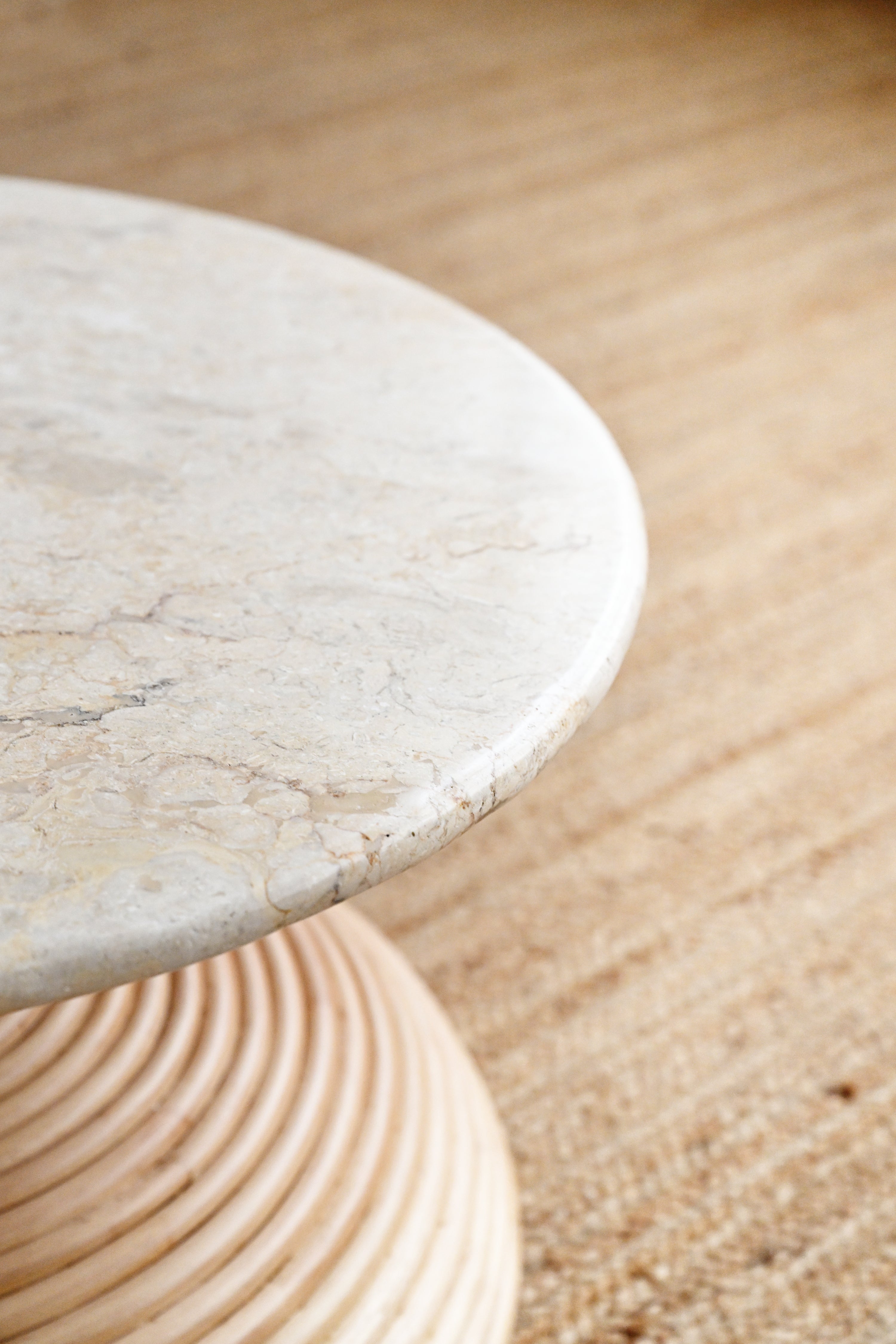 Round Marble Coffee Table - 70cm 4