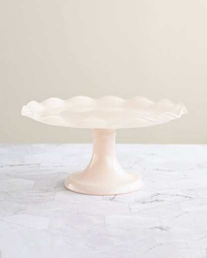 Ruffle Cake Stand 26cm - Pink Salt 1