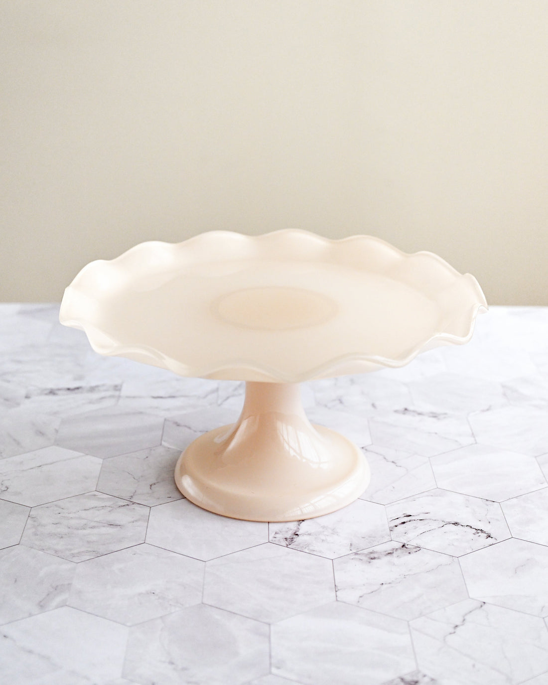 Ruffle Cake Stand 26cm - Pink Salt 3