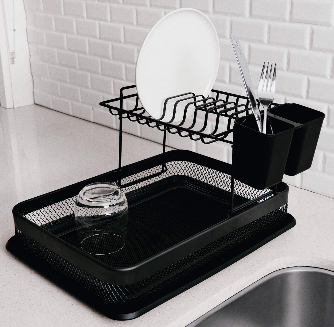 Ebony Stackable Dish Rack 42cm