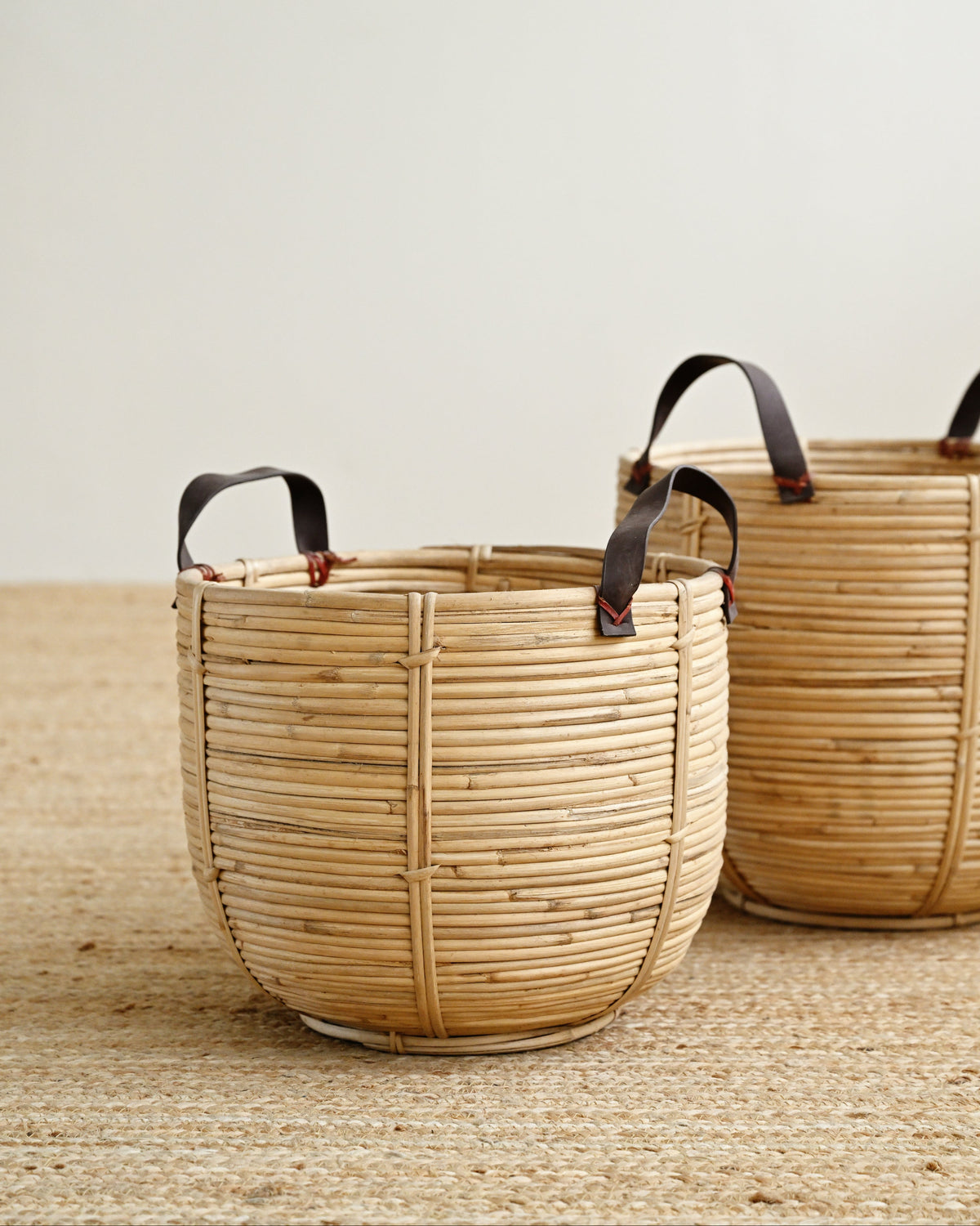 Seaside Rattan Basket with Handles