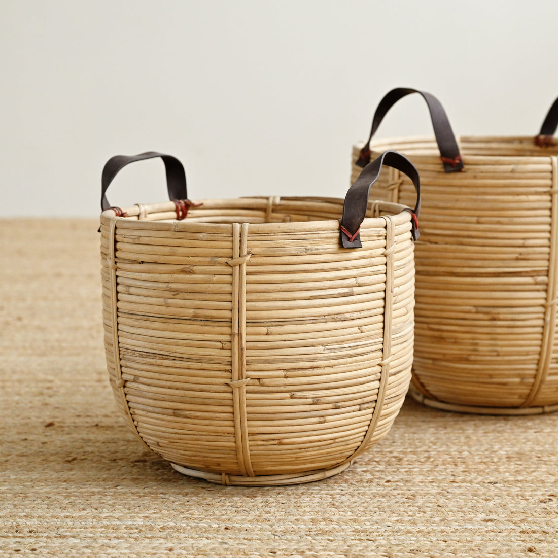 Seaside Rattan Basket with Handles 1