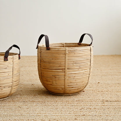 Seaside Rattan Basket with Handles 4