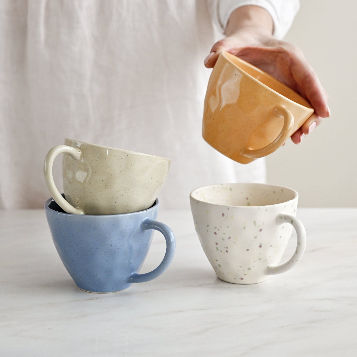 Speckle Mugs - Set of 4