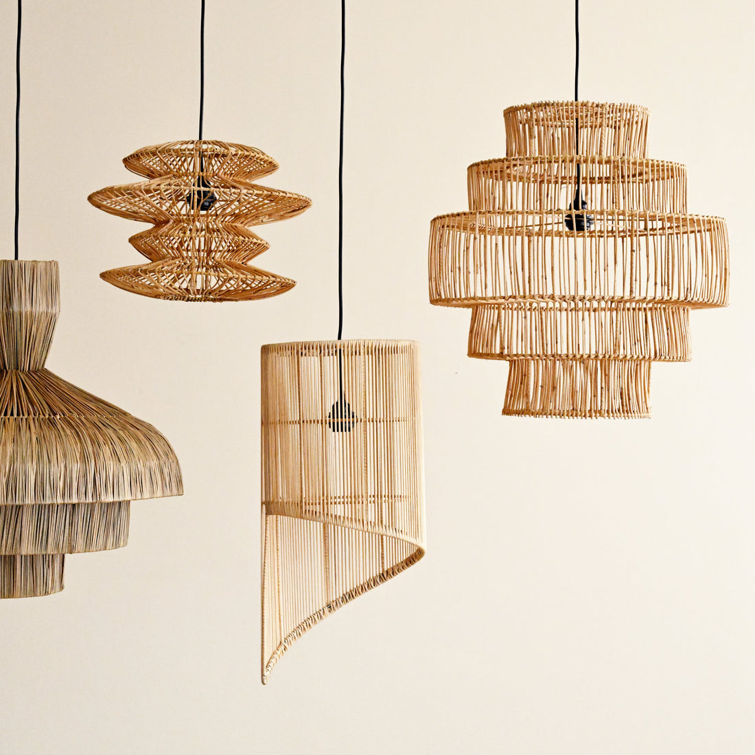 Spiral Rattan Pendant Lamp 3