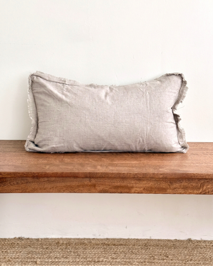 Stone Freya Linen Cushion Cover - 60 x 35 cm