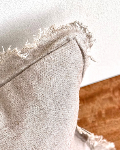 Stone Freya Linen Cushion Cover - 60 x 35 cm