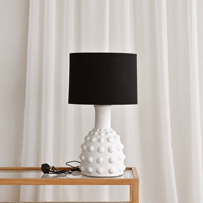 Terracotta Table Lamp with Dots 3