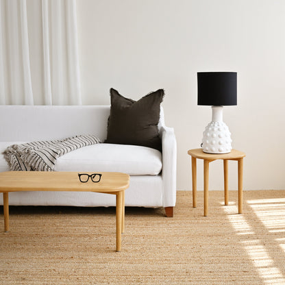 Terracotta Table Lamp with Dots 9