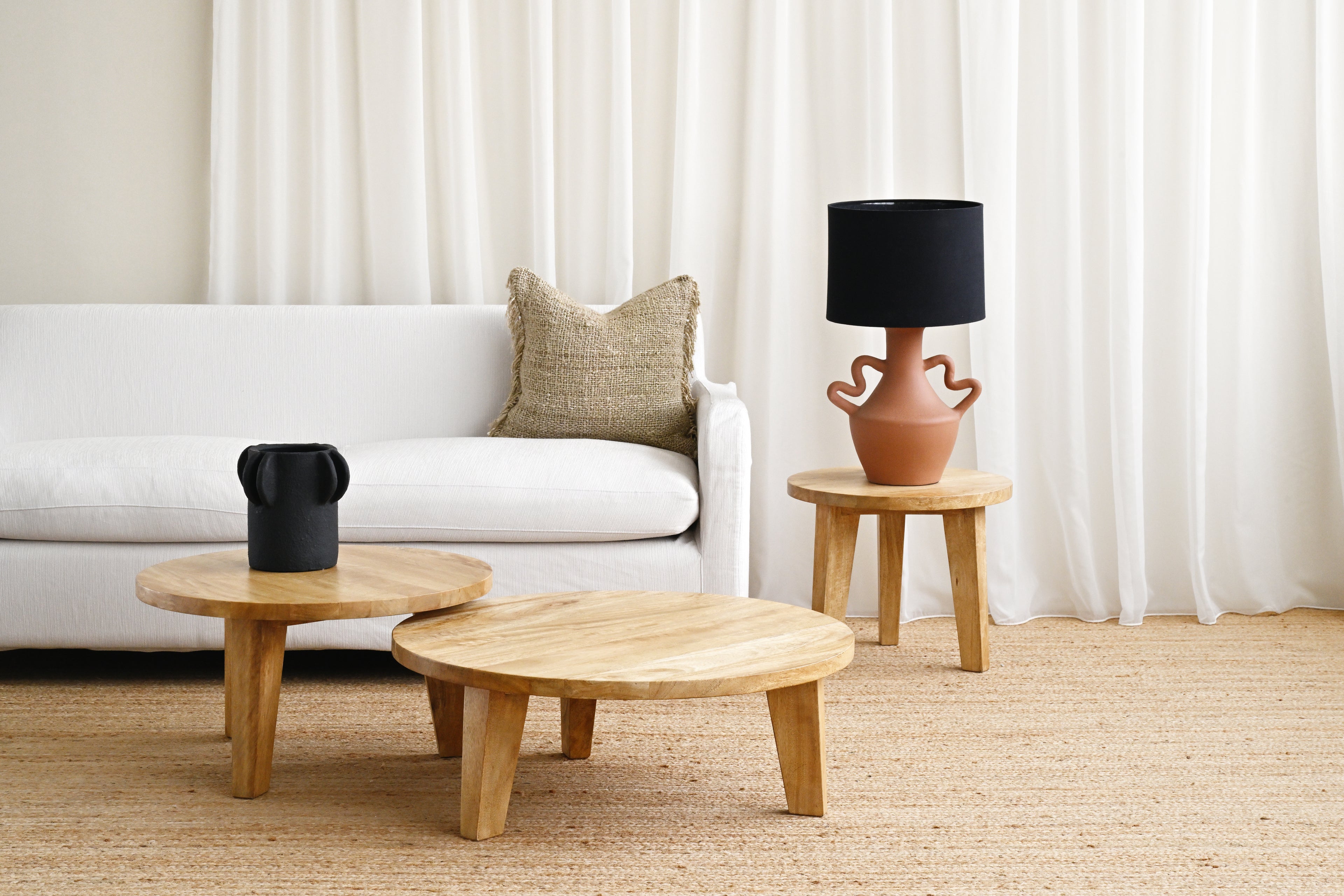Terracotta Table Lamp with Handles 9