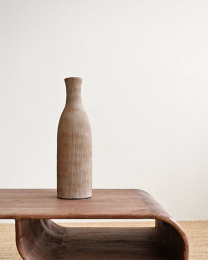 Terracotta Textured Tall Vase