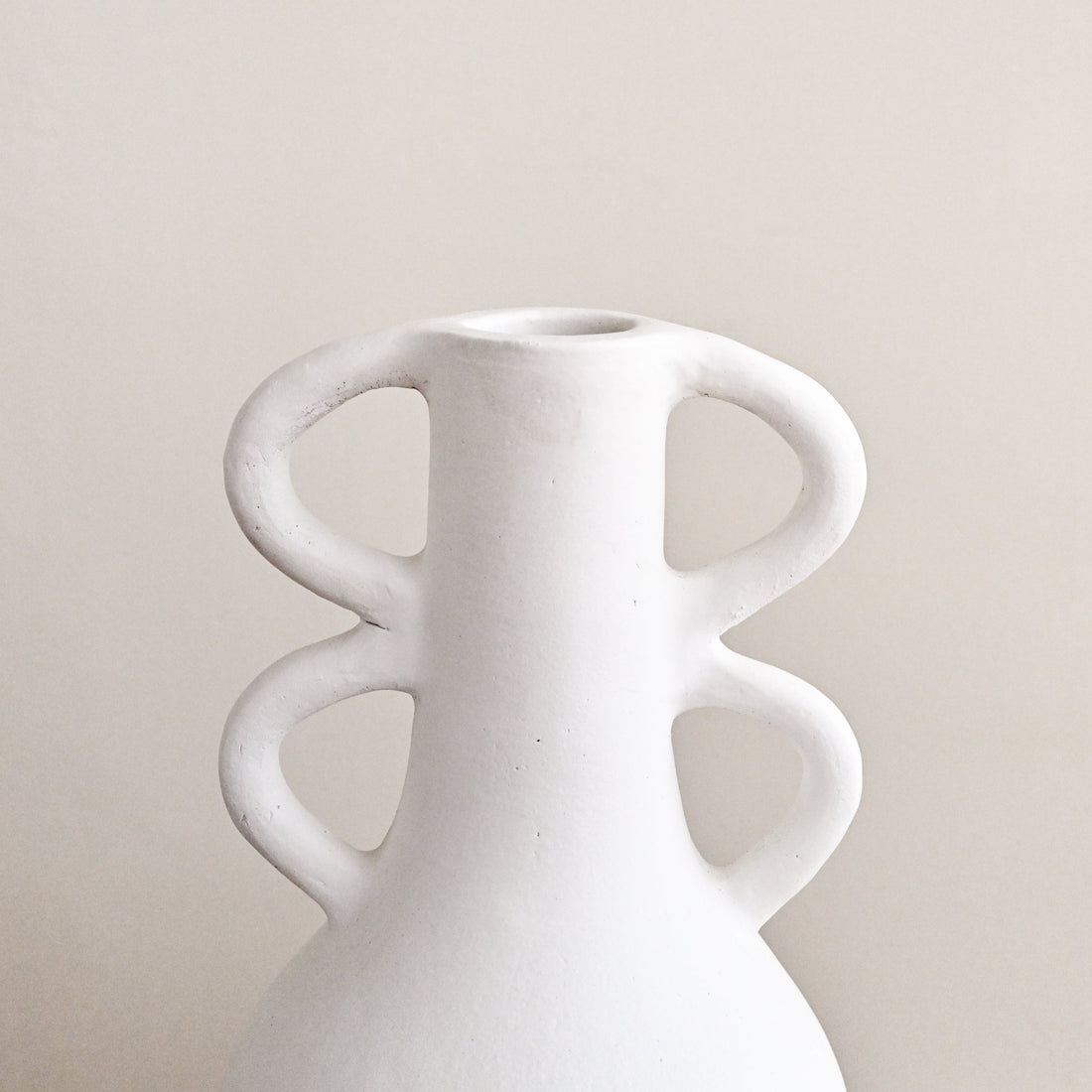 Terracotta Vase with Butterfly Handle 1
