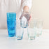 Tiara Hi Ball Blue Glasses - Set of 6