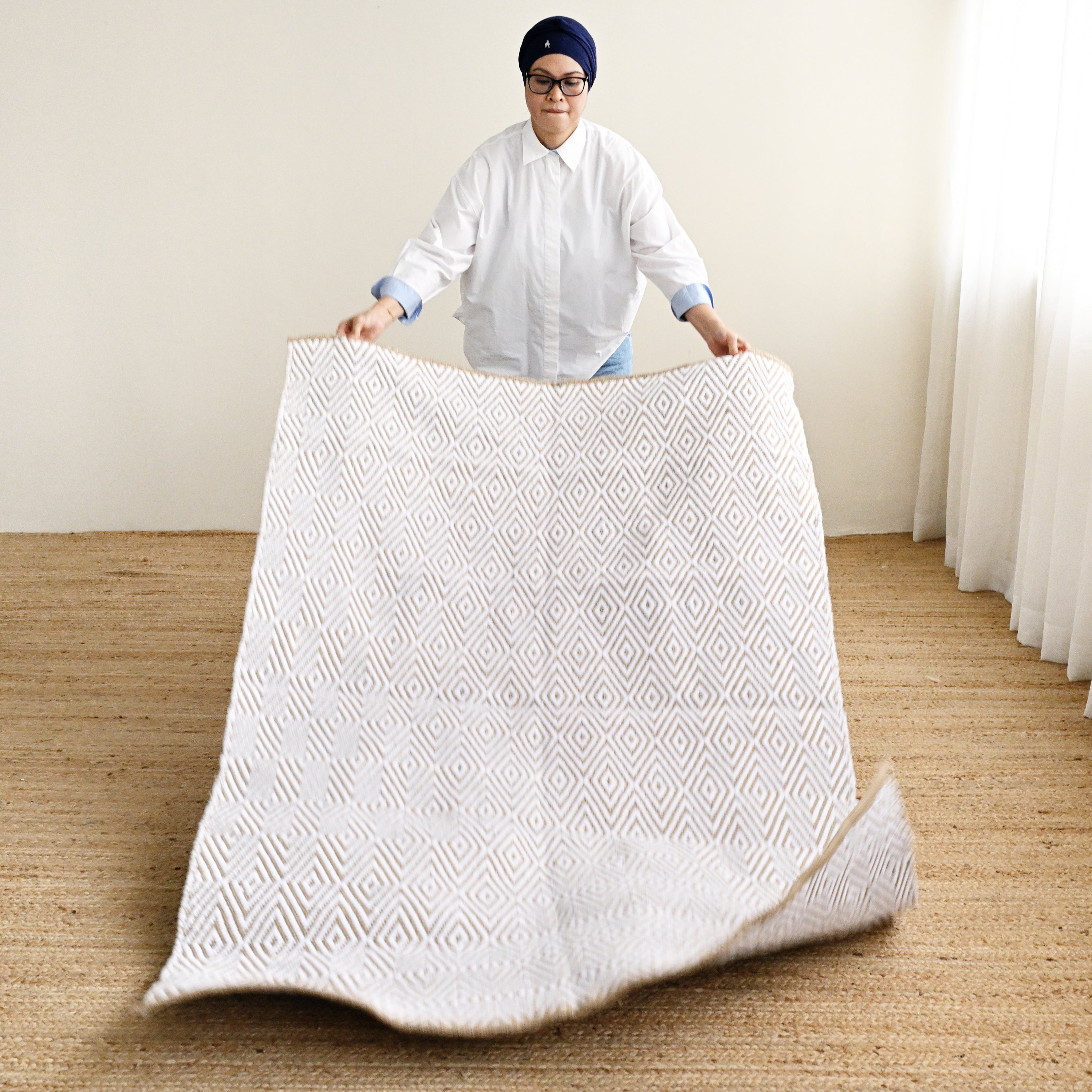 Tribal Rectangular Jute Mat 3