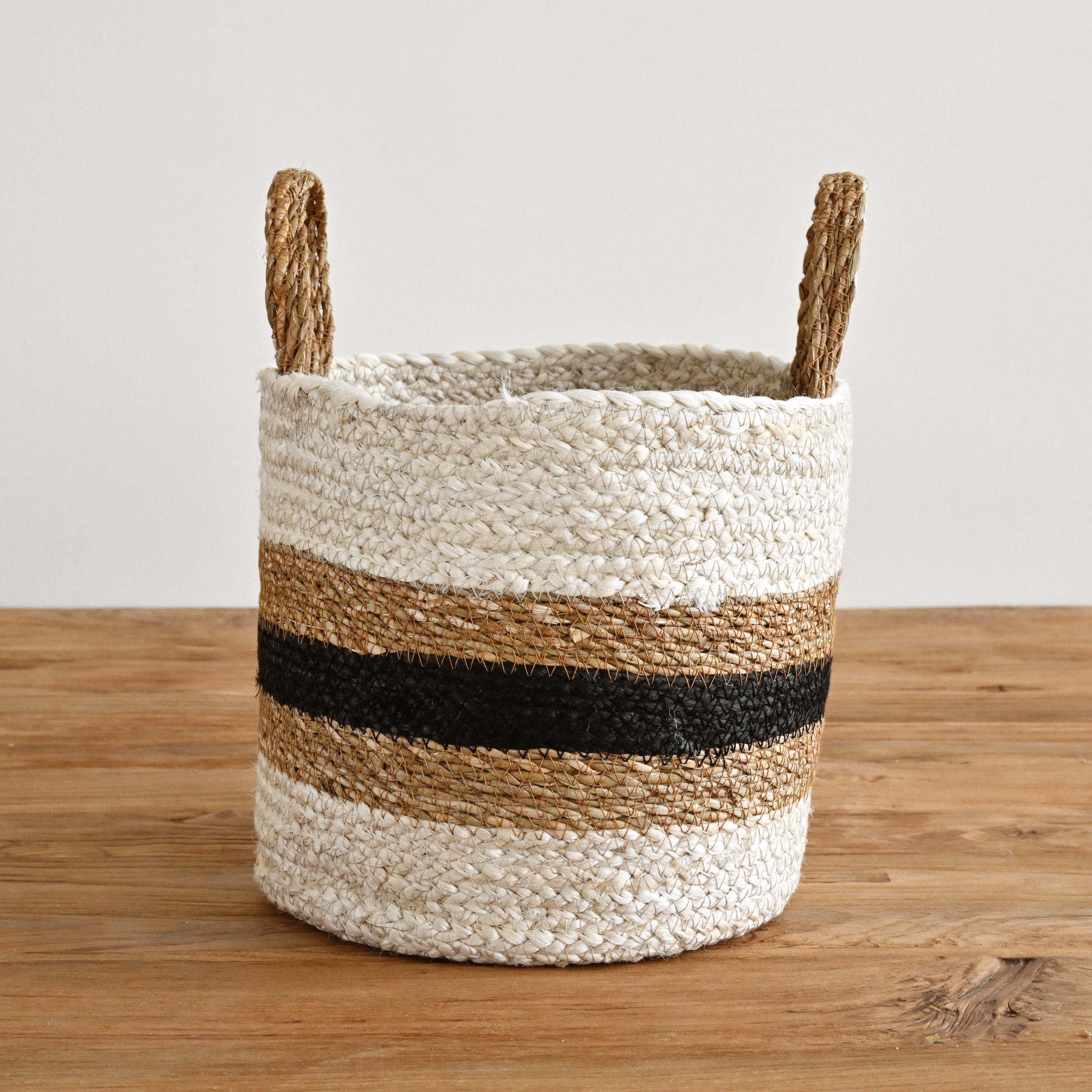 Typha Striped Baskets - Set of 2 3