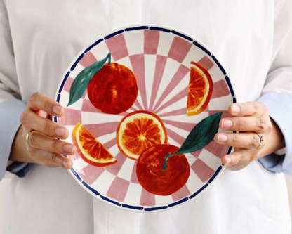 Porto Valentina Side Plate 20cm - Tangerine