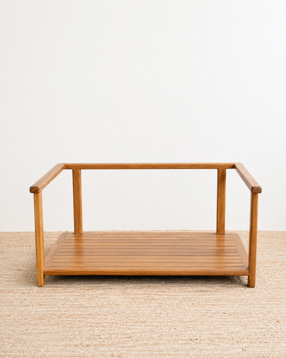 Vora 2 Seater Teak Sofa - Natural