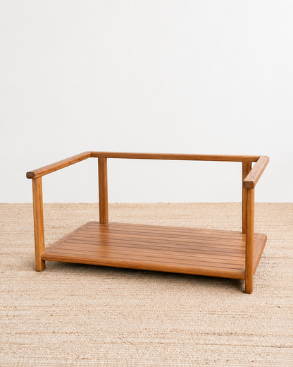 Vora 2 Seater Teak Sofa - Natural