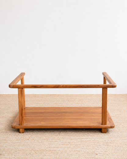 Vora 2 Seater Teak Sofa - Natural