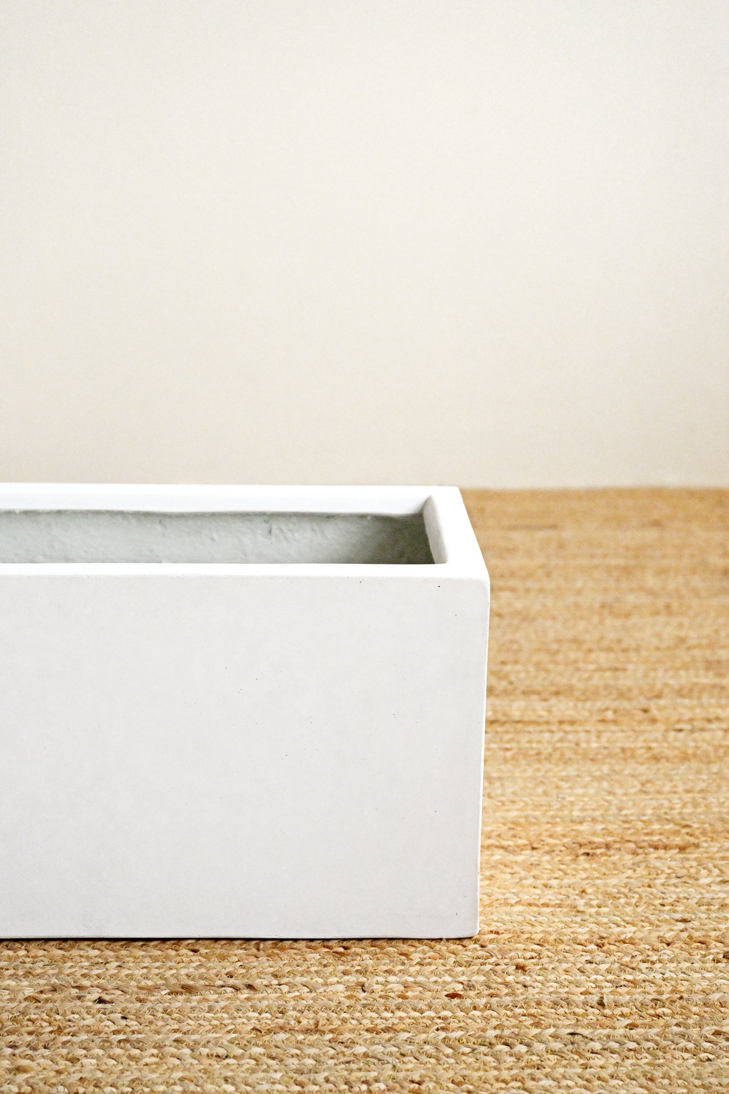 White Rectangle Planter Box 5