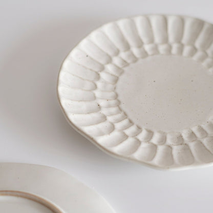 Speckled White Organic Hand Pressed Side Plate