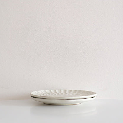 Speckled White Organic Hand Pressed Side Plate