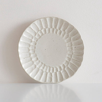 Speckled White Organic Hand Pressed Side Plate